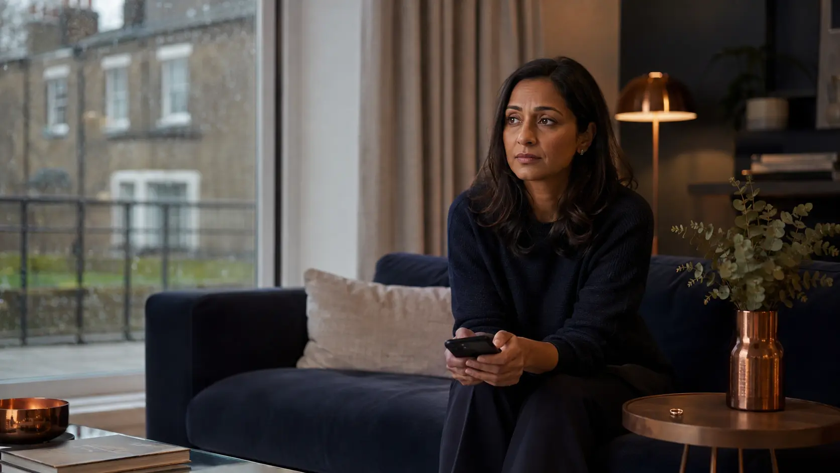Indian British woman seeking support after a painful separation in the UK